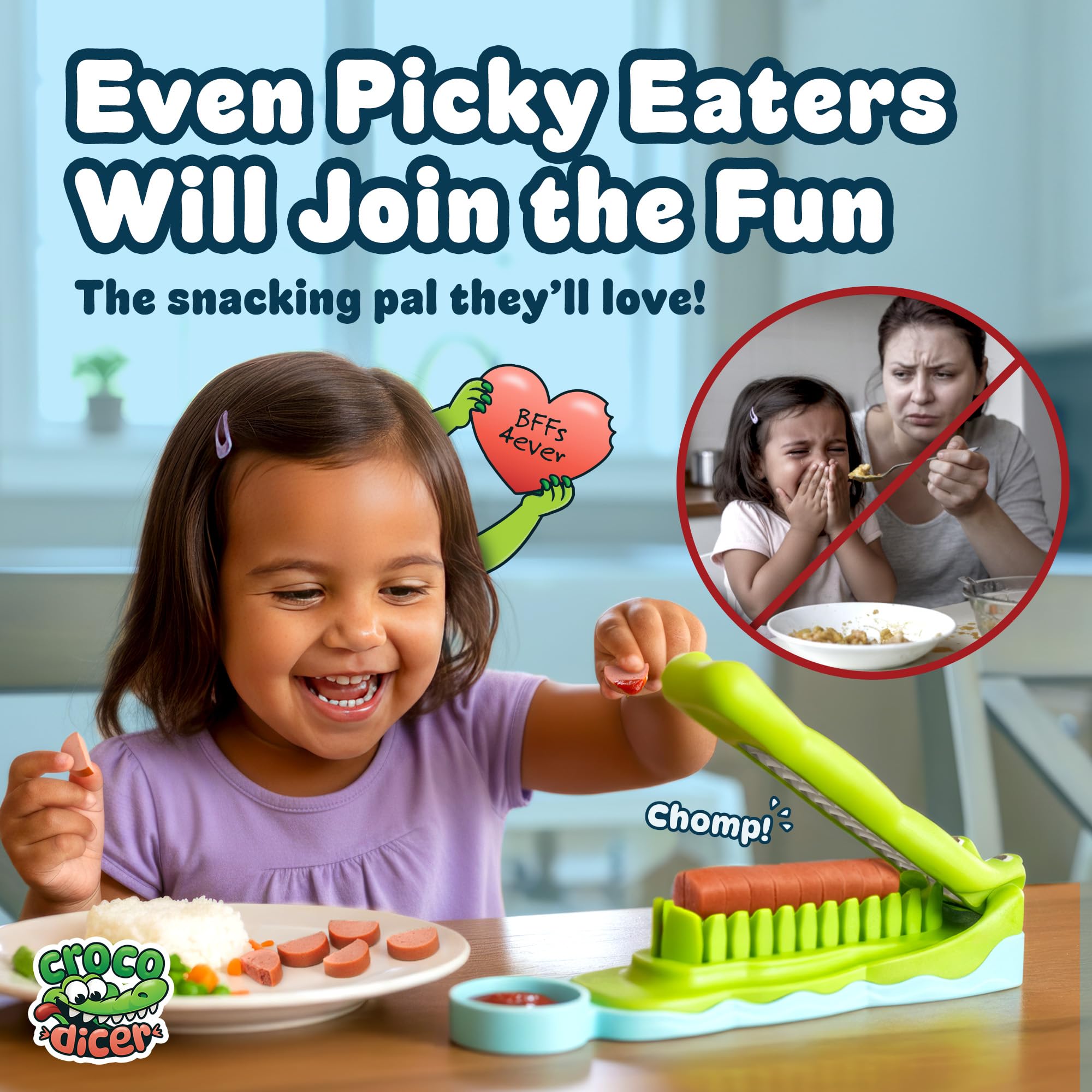 CrocoDicer adds fun to family mealtime and participation.