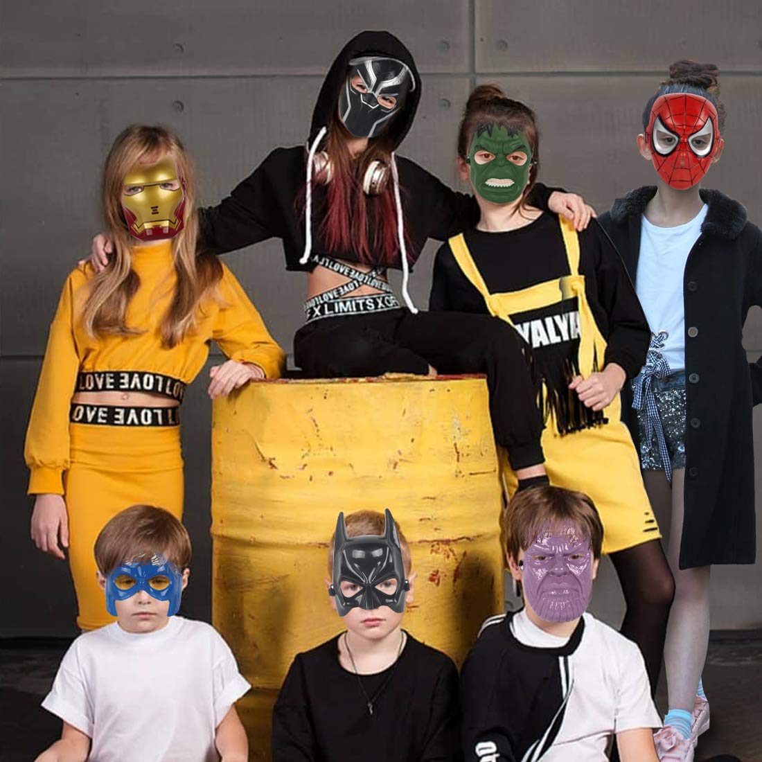 Avazera superhero mask ideal for birthdays, Halloween, stage props.