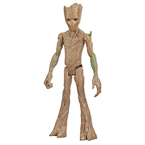 Avengers AVN Titan Hero Groot battle-ready pose for imaginative play.