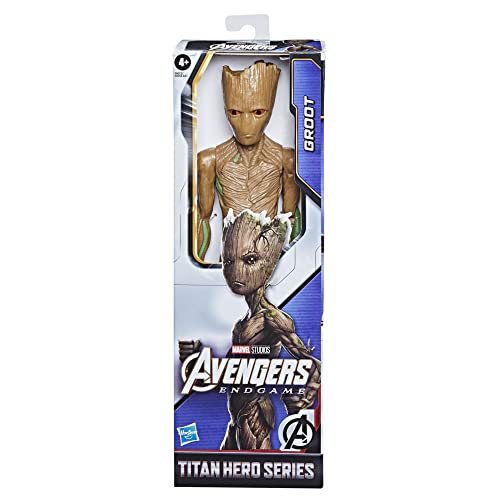 Avengers AVN Titan Hero Groot detailed sculpt for a striking shelf display.