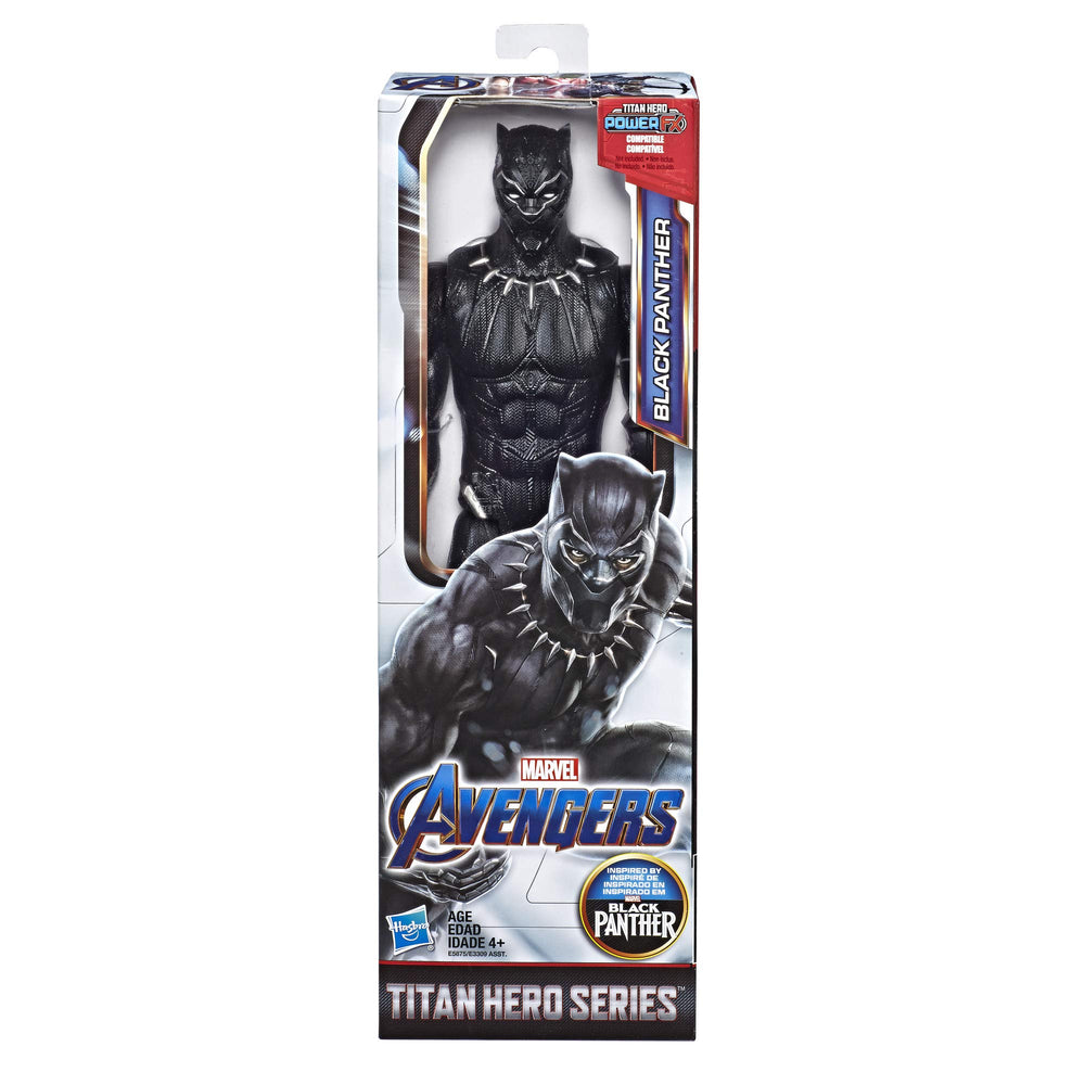 Avengers Black Panther figure back-port ready to connect with Titan Hero Blast Gear.