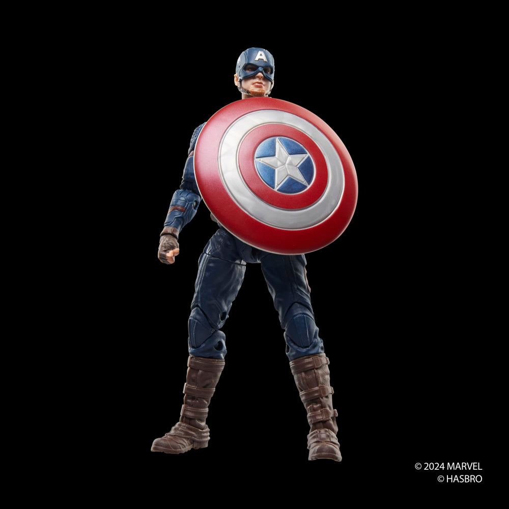 AVENGERS Captain America Endgame figure complements larger Marvel Legends collection