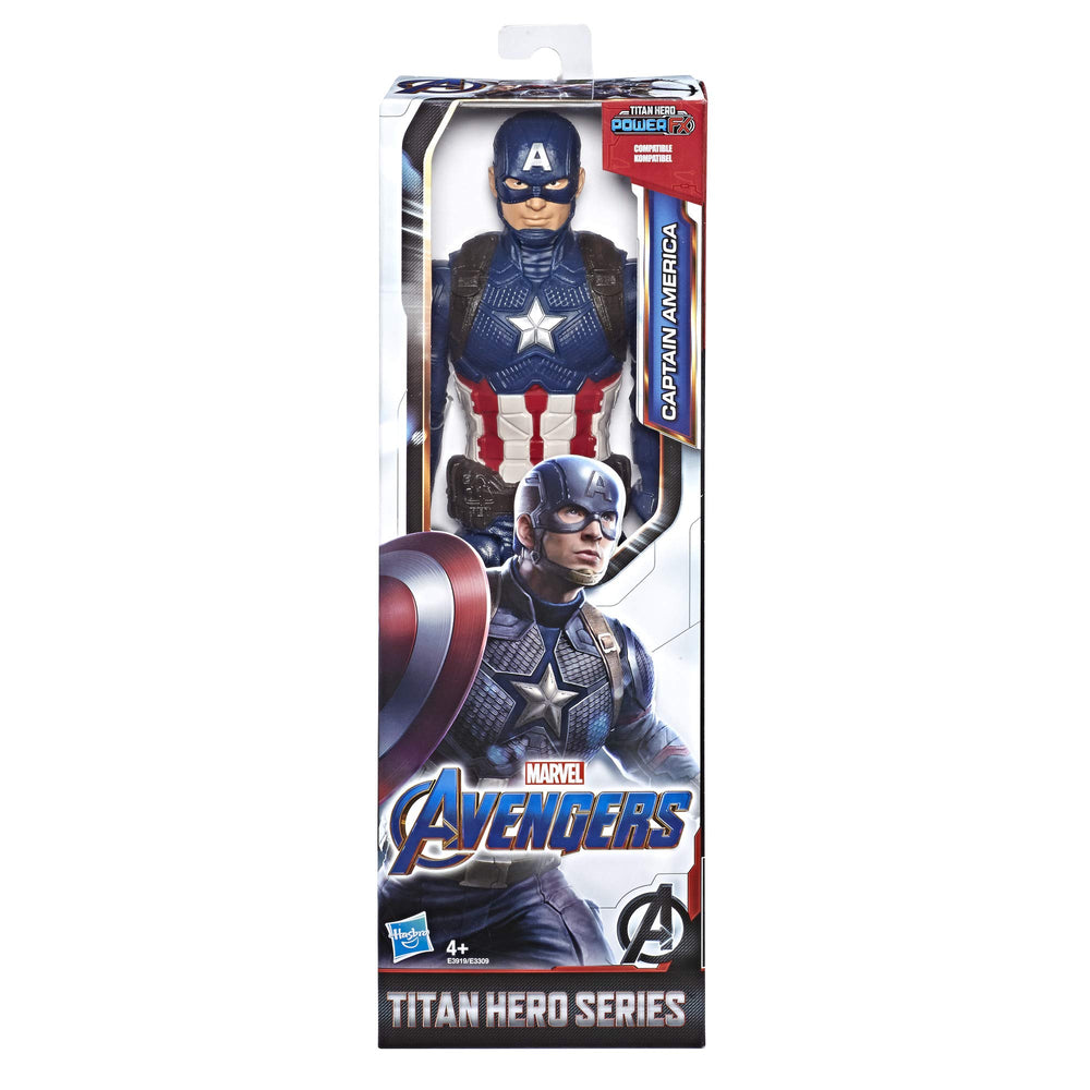 Captain America figure torso close-up showing Power FX arm port for sounds