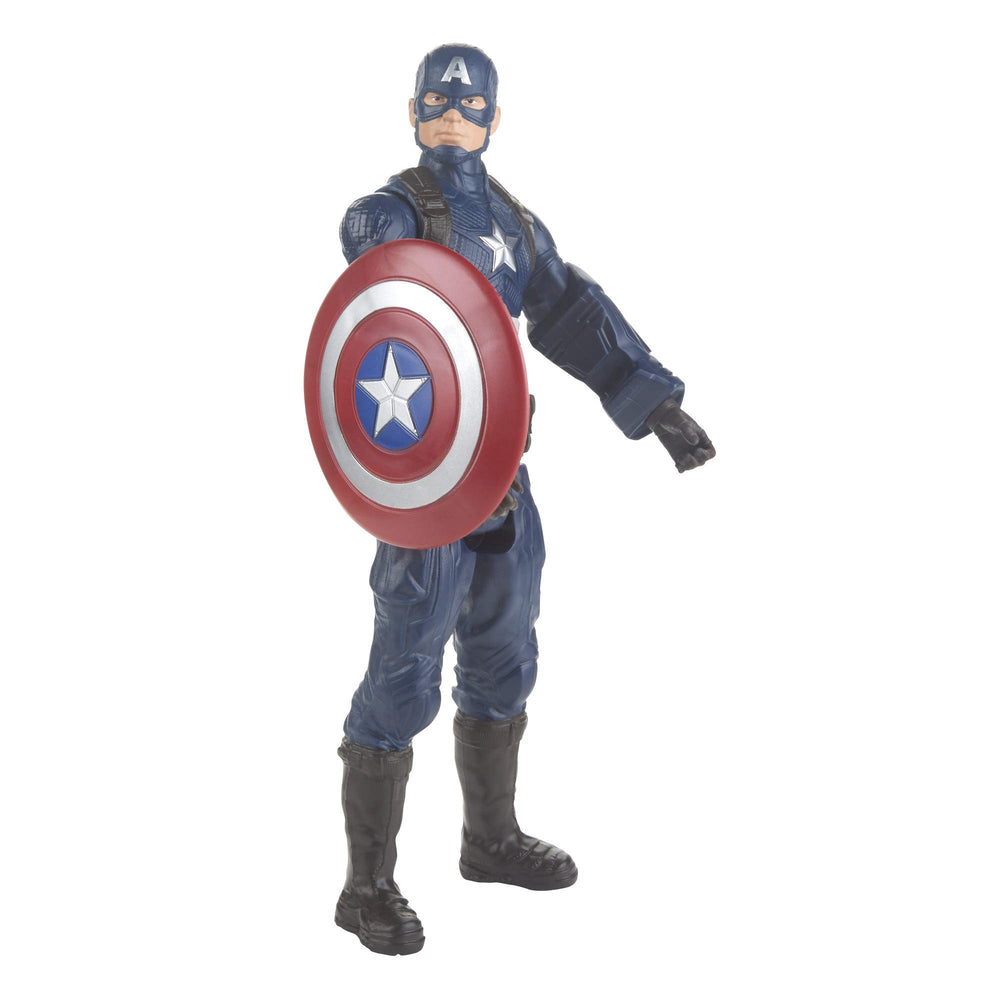 Figure preparing to connect launcher port for interactive phrases from Avengers