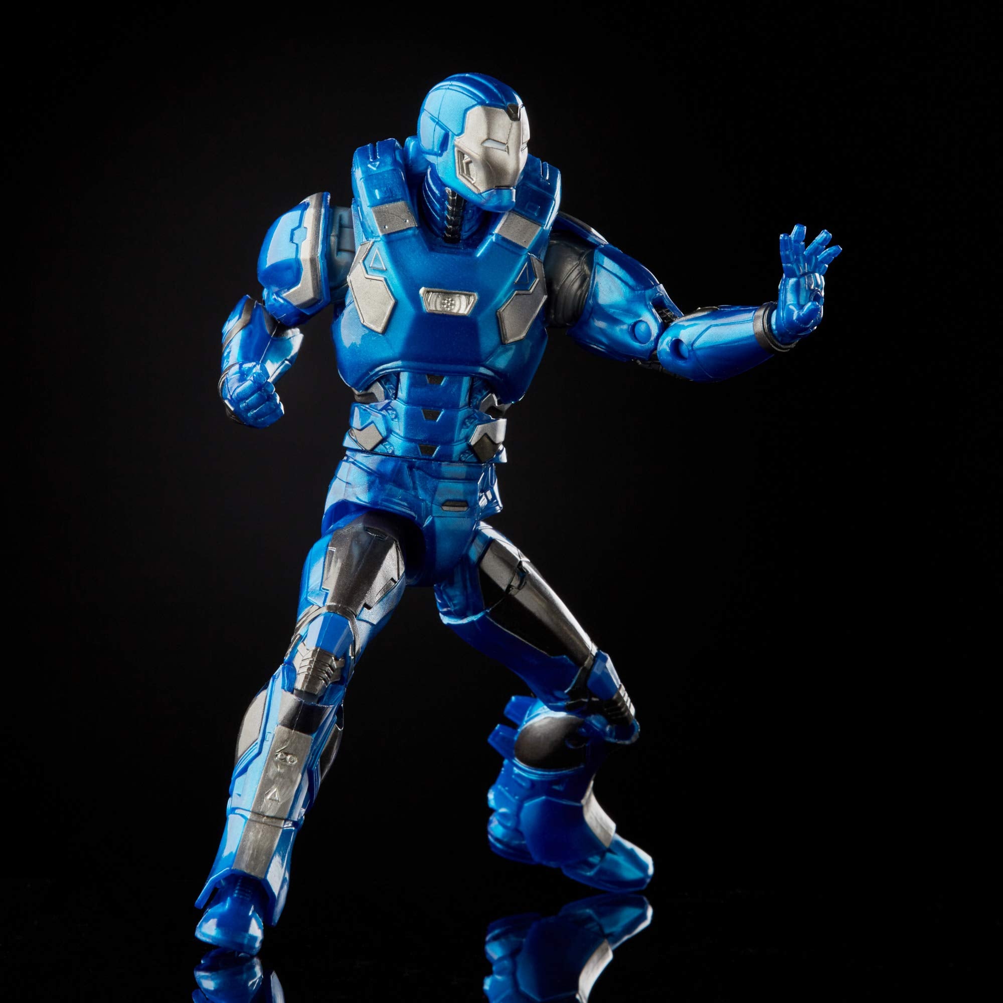 Marvel Legends Atmosphere Iron Man figure offers meticulous detailing for shelf displays.