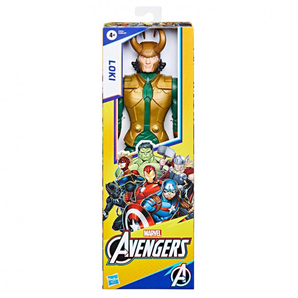 Avengers Loki 12-inch figure in action pose for dynamic adventures.
