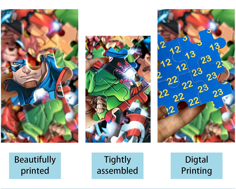 AVENGERS metal travel box puzzle storage keeps pieces organized on the go.