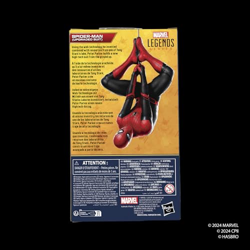 Avengers Spider-Man Upgraded Suit 6-inch figure ideal for shelf collections.