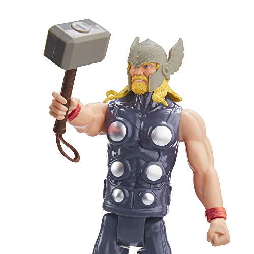Avengers Thor figure articulation enables flexible action posing.