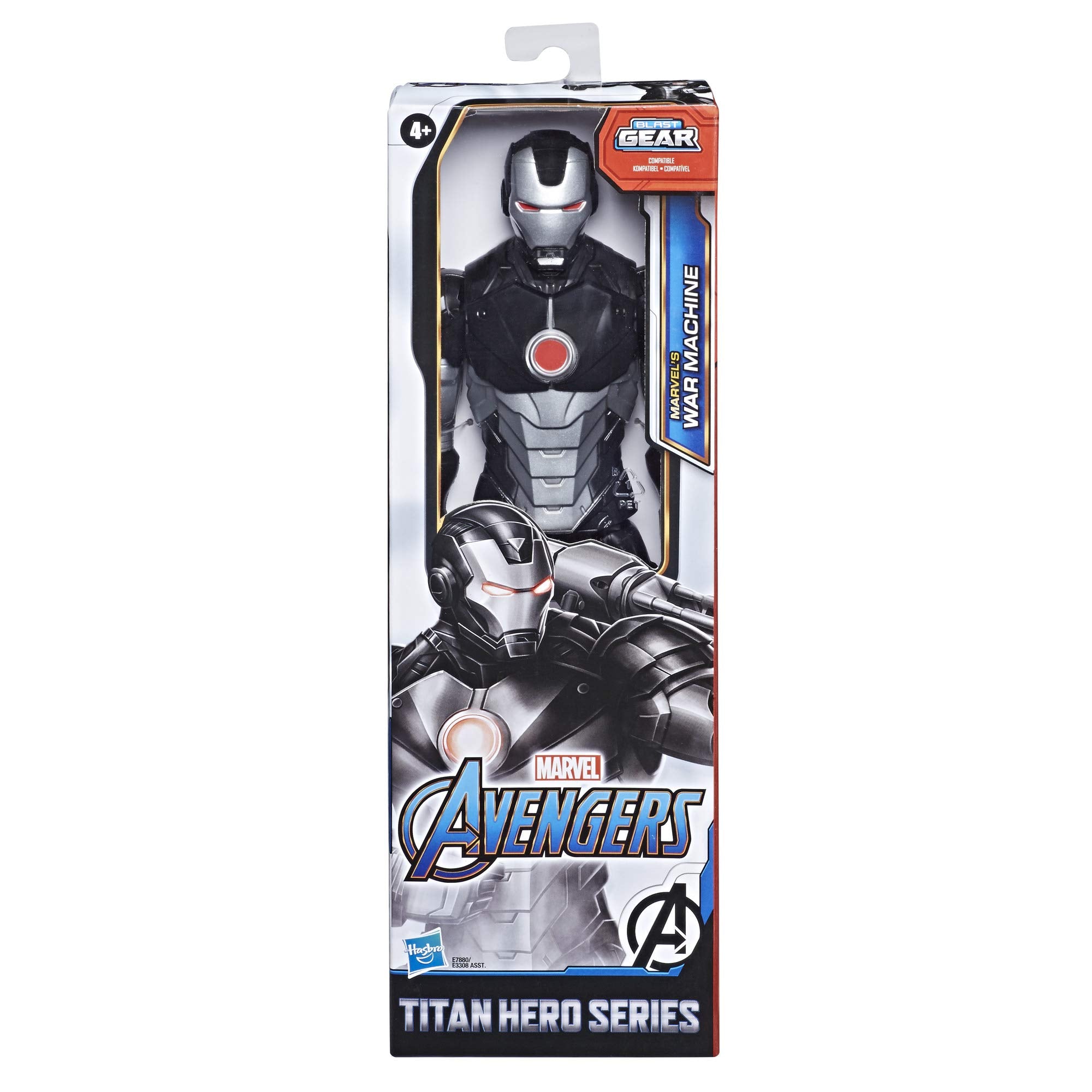 Avengers War Machine 12-inch figure—side view shows sleek tech suit.