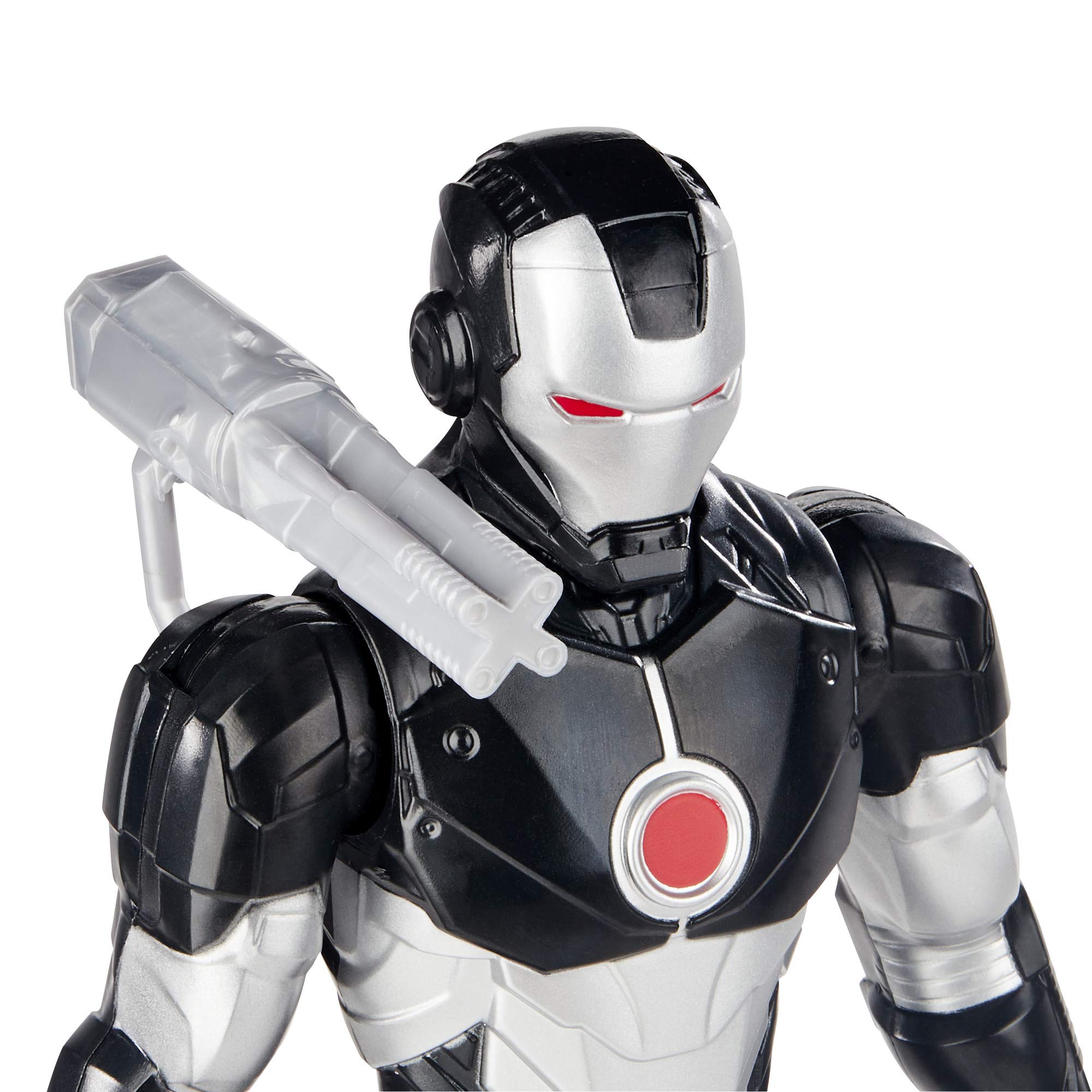 Avengers War Machine back attachment shows Blast Gear compatibility in play.
