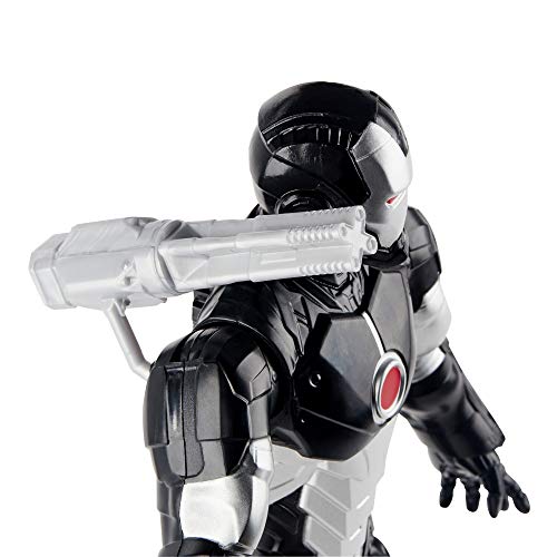 Avengers War Machine technology design emphasizes futuristic armor.