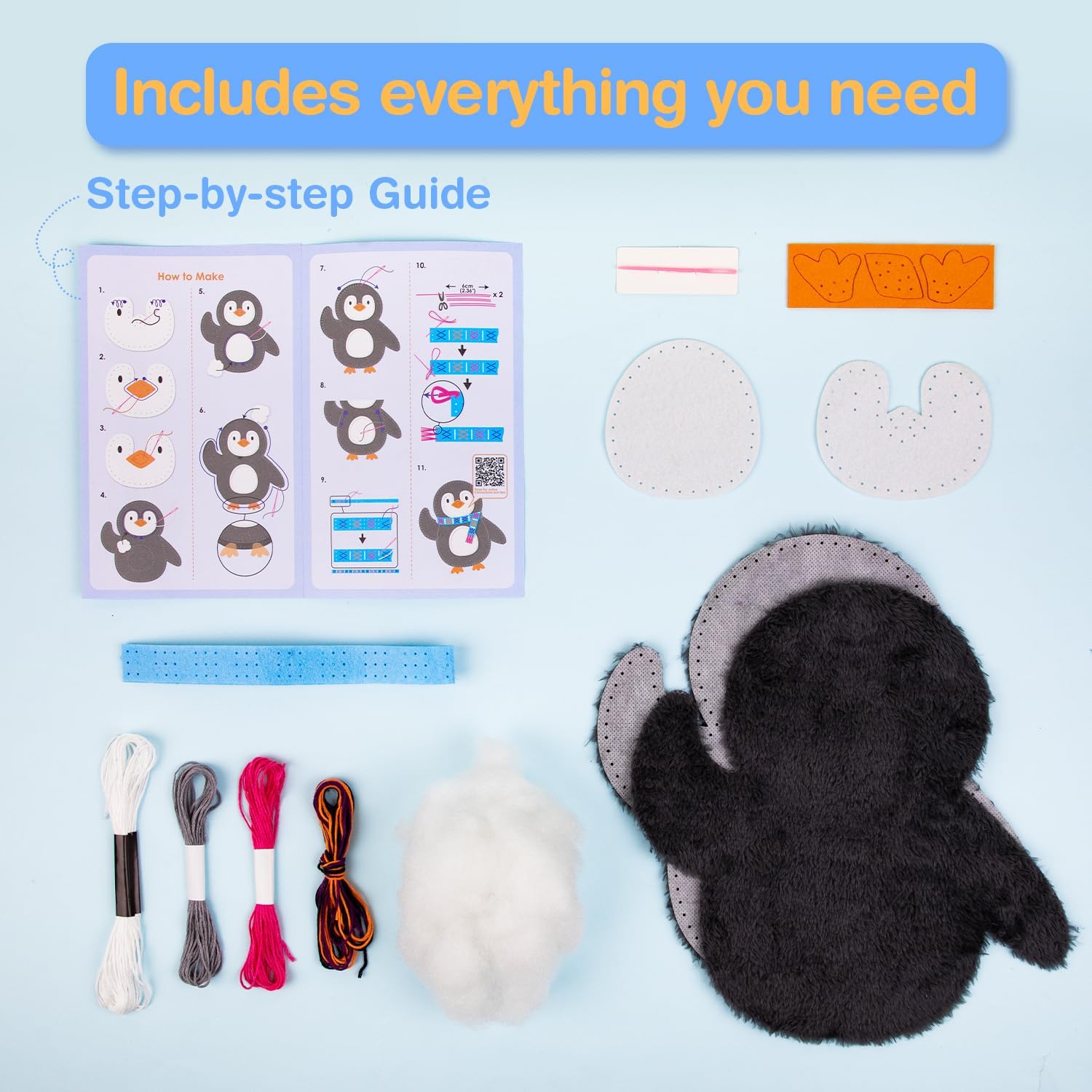 Avenir first sewing kit llama plush—simple stitches for growing confidence.