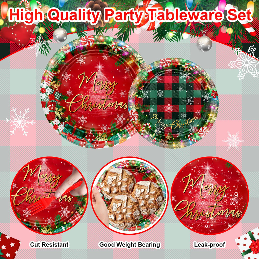 Avezano 6.5-inch red plaid napkins for tidy, coordinated place settings.