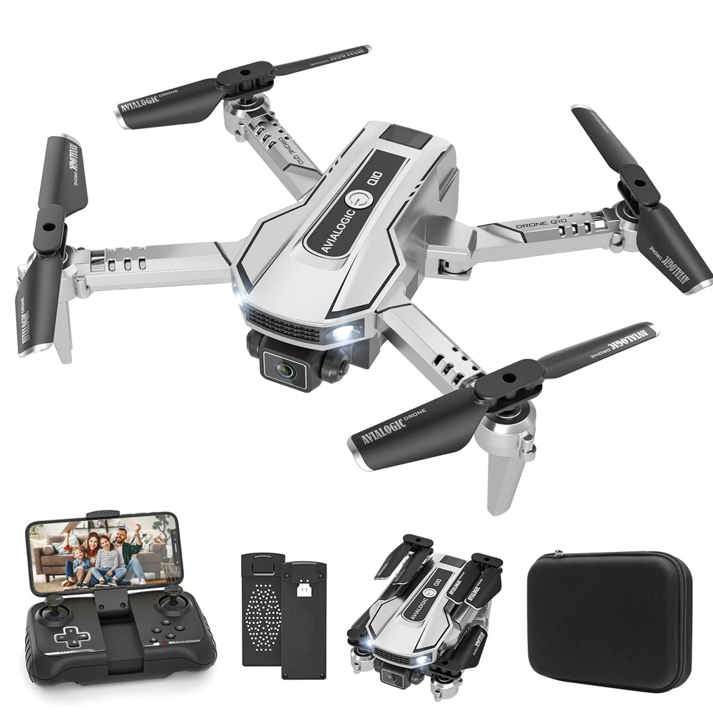 AVIALOGIC mini drone front view with 1080p camera for clear kids' videos