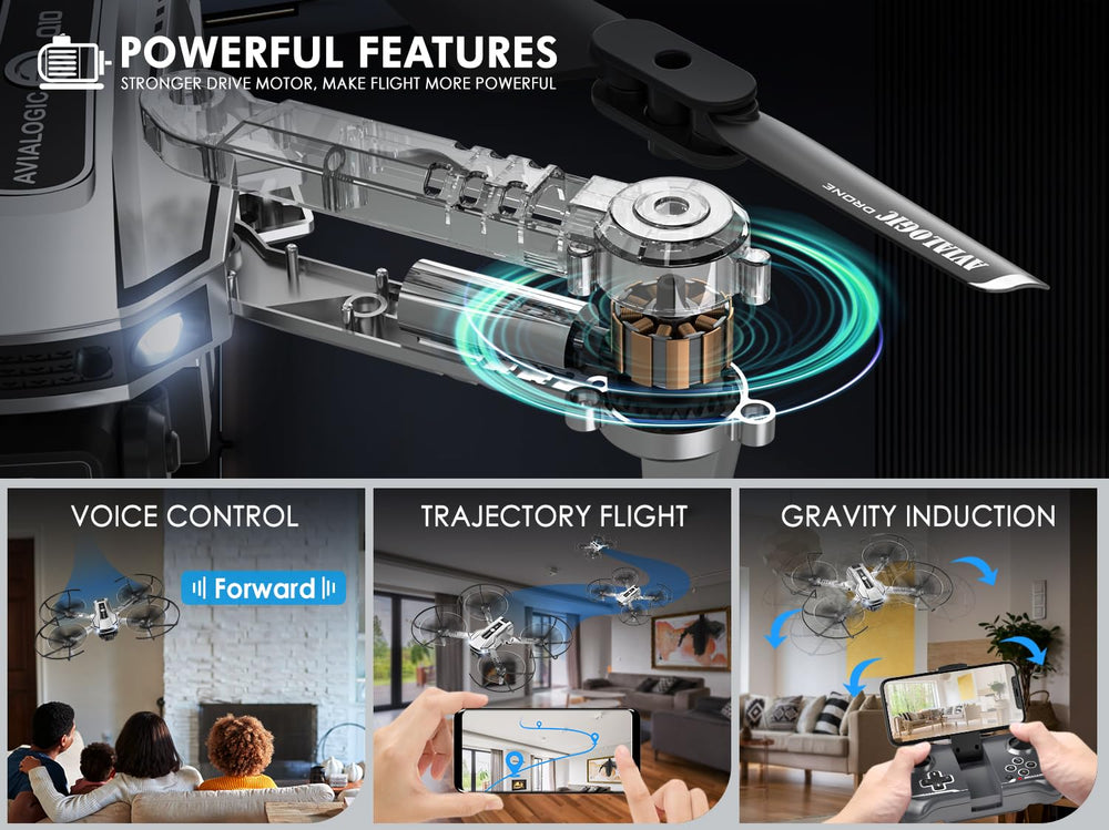 AVIALOGIC drone demonstrating gravity control feature