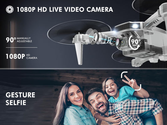 AVIALOGIC mini drone in flight showing live 1080p video footage