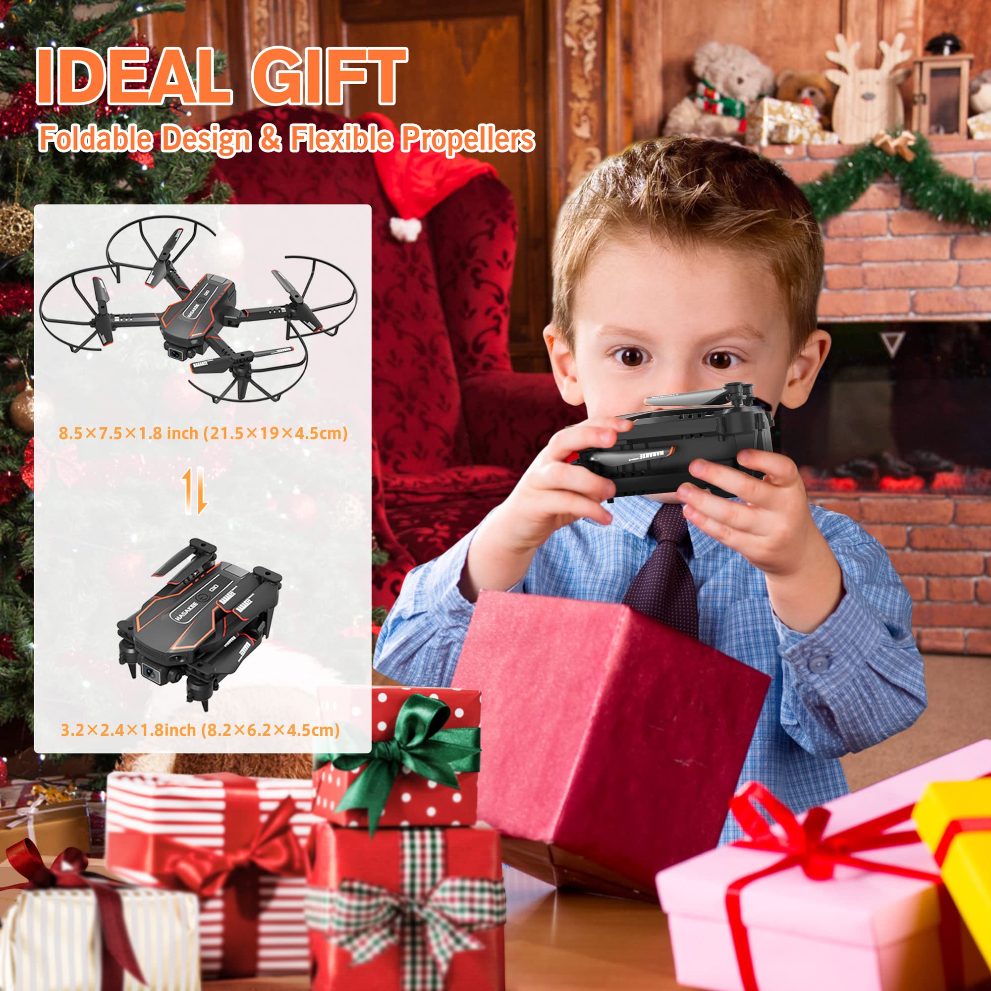 AVIALOGIC Mini Drone voice and gesture control for hands-free operation.