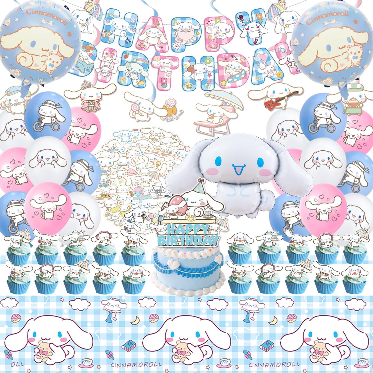AVONO Cinnamoroll banner for festive party photos
