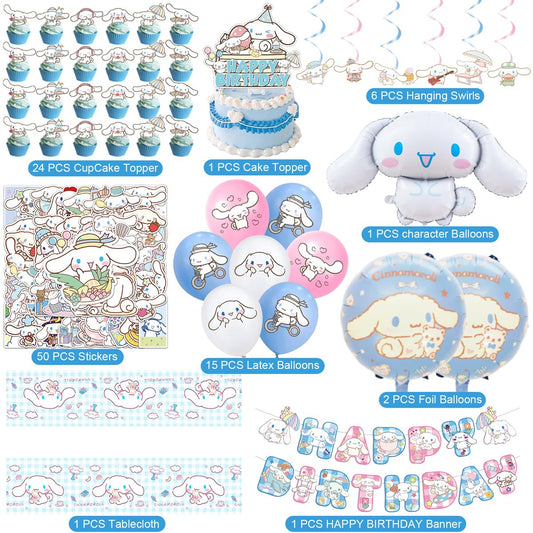 AVONO Cinnamoroll tablecloth creates a themed dining area