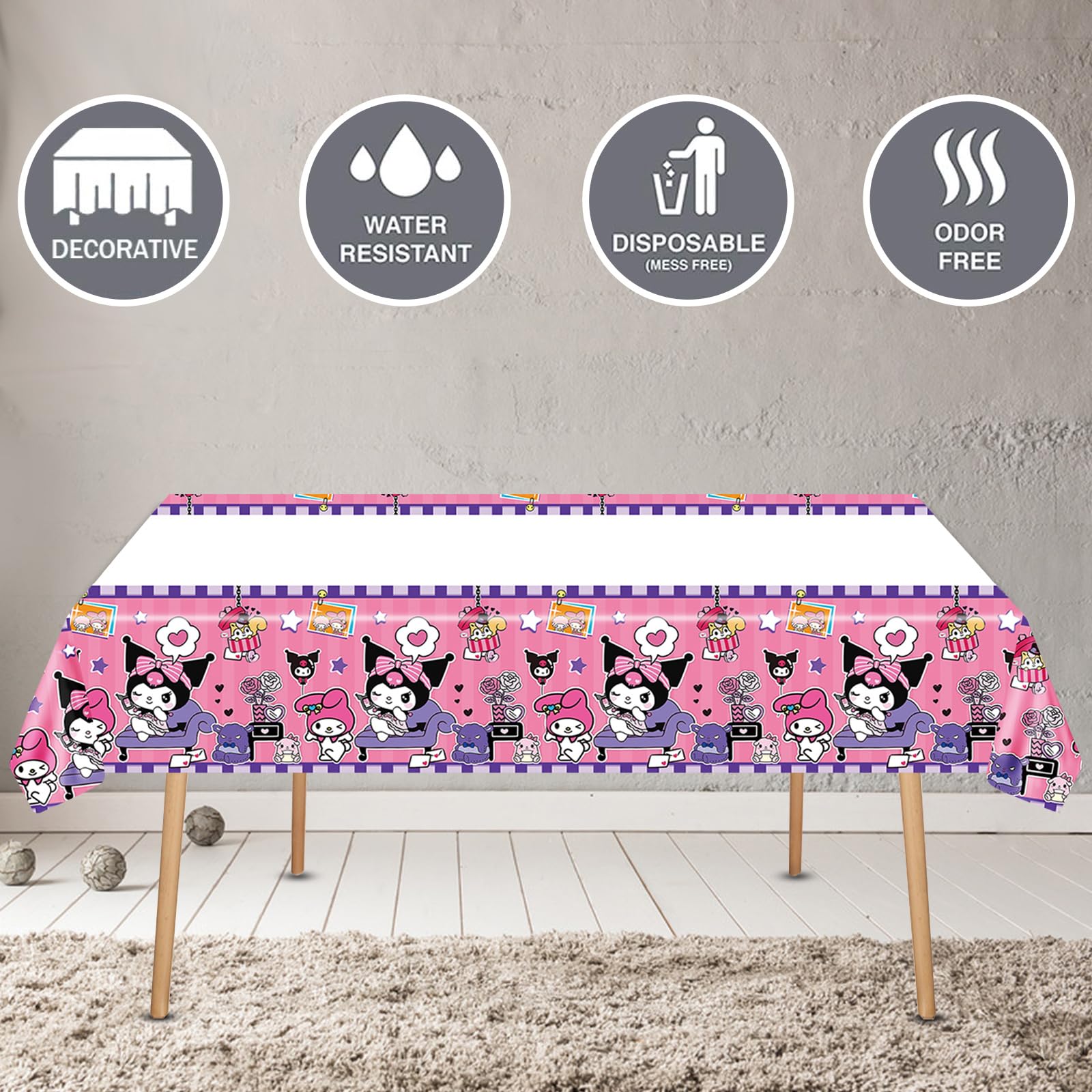 AVONO Kuromi cake topper accents cakes with charm.