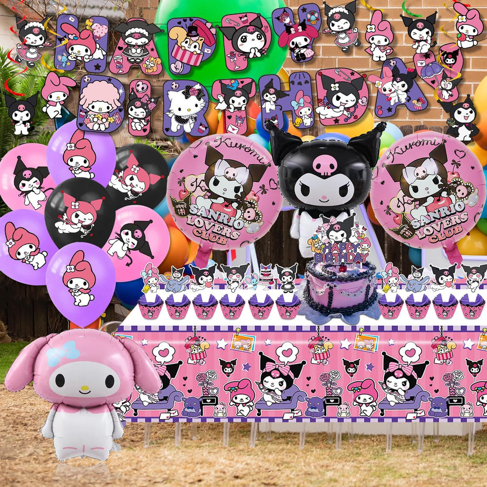 AVONO Kuromi cupcake toppers decorate treats playfully.