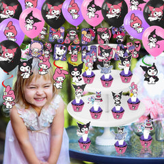 AVONO Kuromi foil balloons brighten the party.