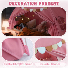 Avrsol pink bed tent twin with a durable fiberglass frame lasts longer