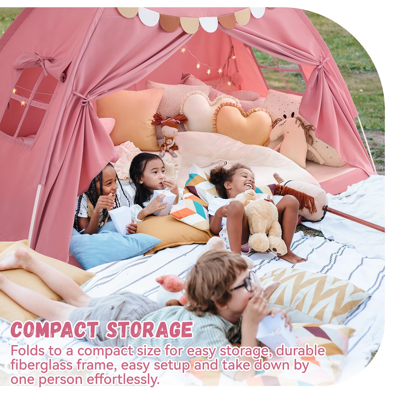 Avrsol pink bed tent twin adds imaginative play and cozy family time