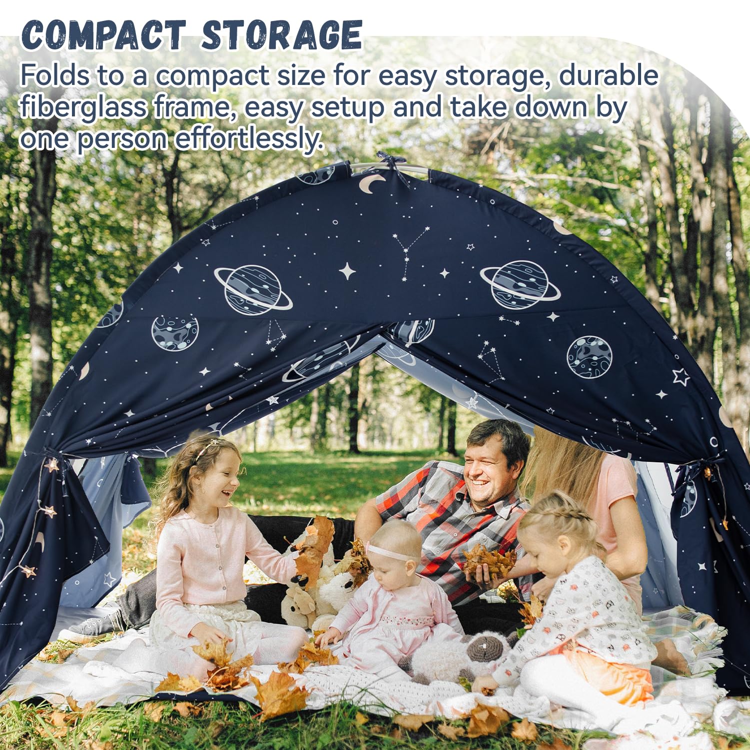 Avrsol bed tent twin uses polyester cotton blackout fabric for nap-ready shading