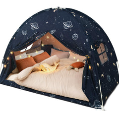 Avrsol toddler bed tent full-space dome offers a cozy sleep space for kids.