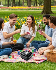 AVUMDA Auto Shuffler compact portable design fits any table.