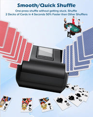 AVUMDA Auto Shuffler in-use for Texas Hold'em with fast shuffles.
