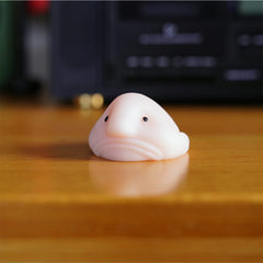 AWANGLUO blobfish toy in an office setting for focus and calm