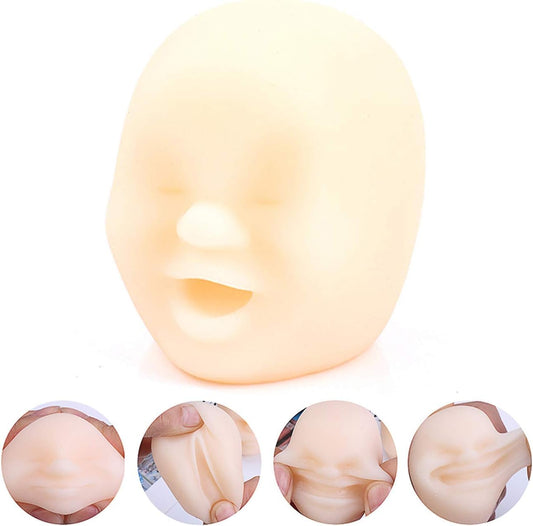 AWANGLUO Funny Face Ball closeup for stress relief and sensory play.