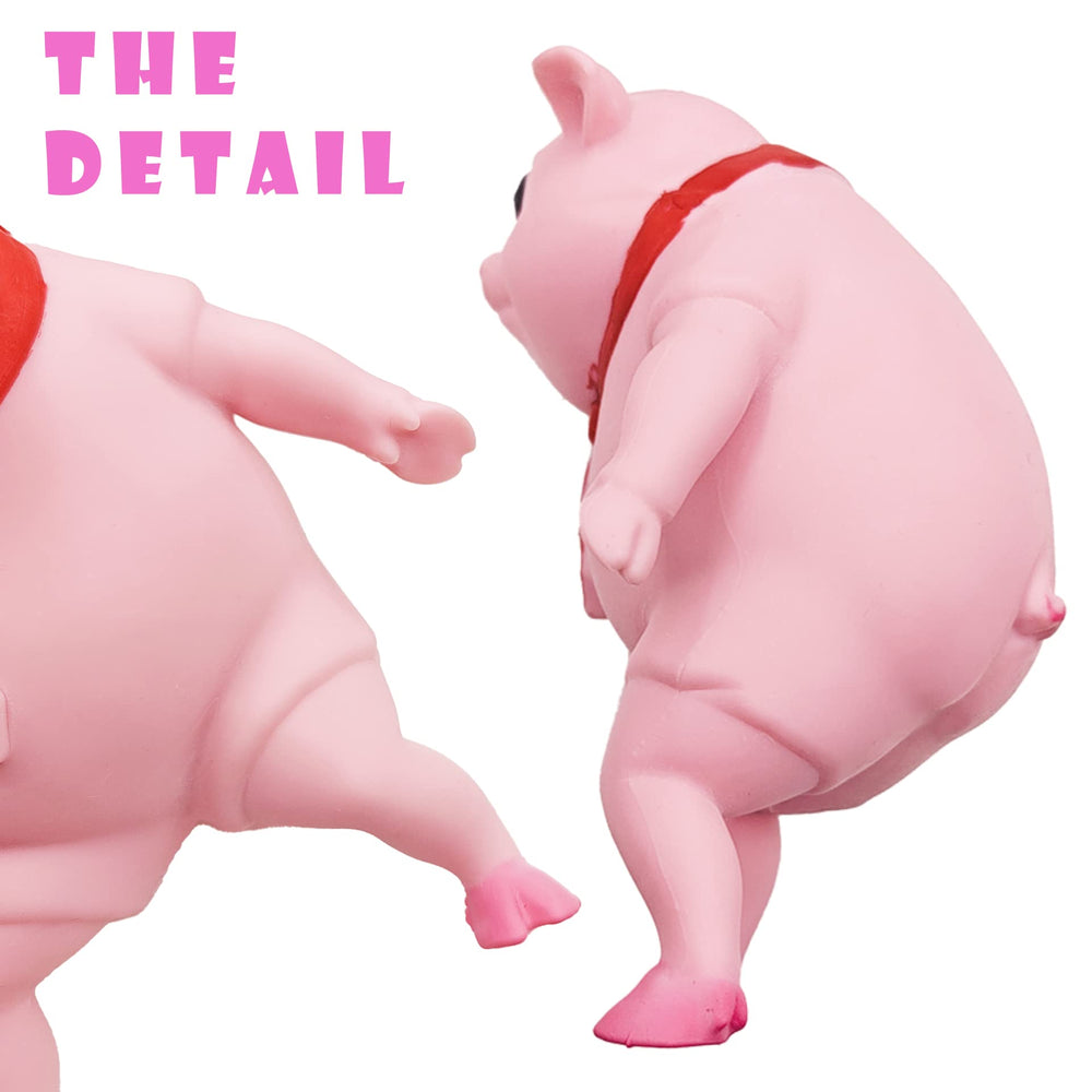 AWANGLUO pink pig squishy toy on a shelf adds cute room decor