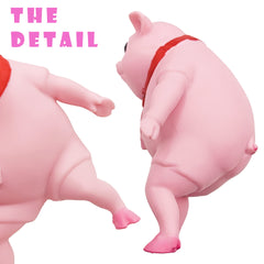 AWANGLUO pink pig squishy toy on a shelf adds cute room decor