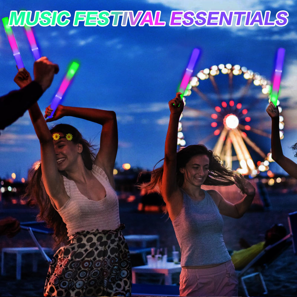 AWANG foam glow sticks bulk pack delivers hours of bright color