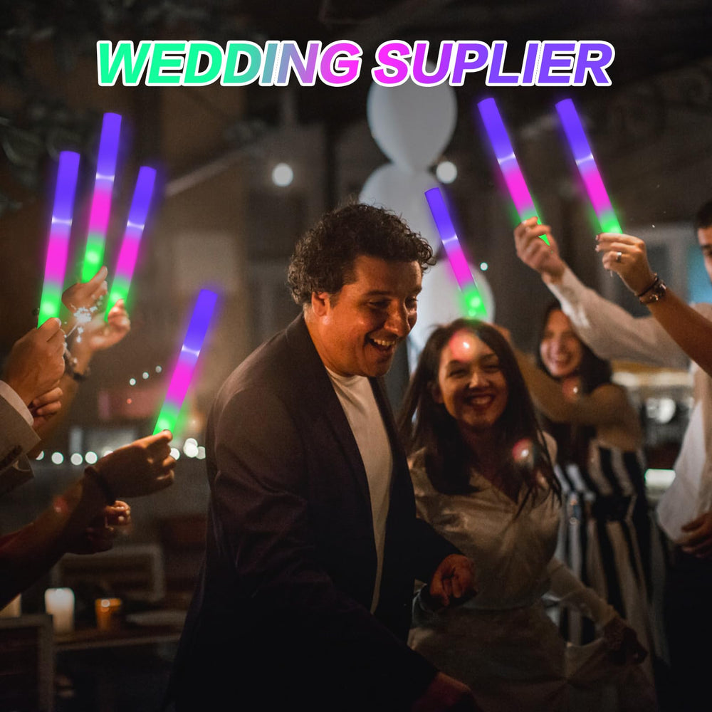 AWANG wedding glow sticks add sparkling color to ceremony decor