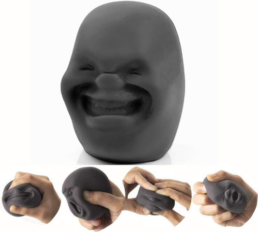 AWANGLUO funny face ball closeup for squish and sensory play