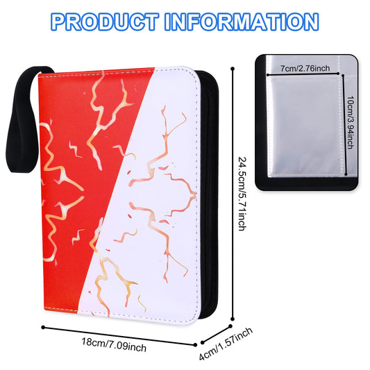 Awedsu 4-pocket binder interior fits up to 400 cards