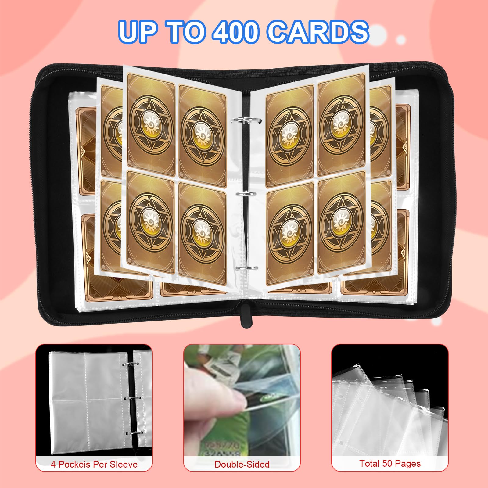 Awedsu velvet lining cushions cards against wear and tear.