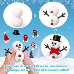 AWHETIE snowman face details show eyes, nose, and buttons for playful decorating