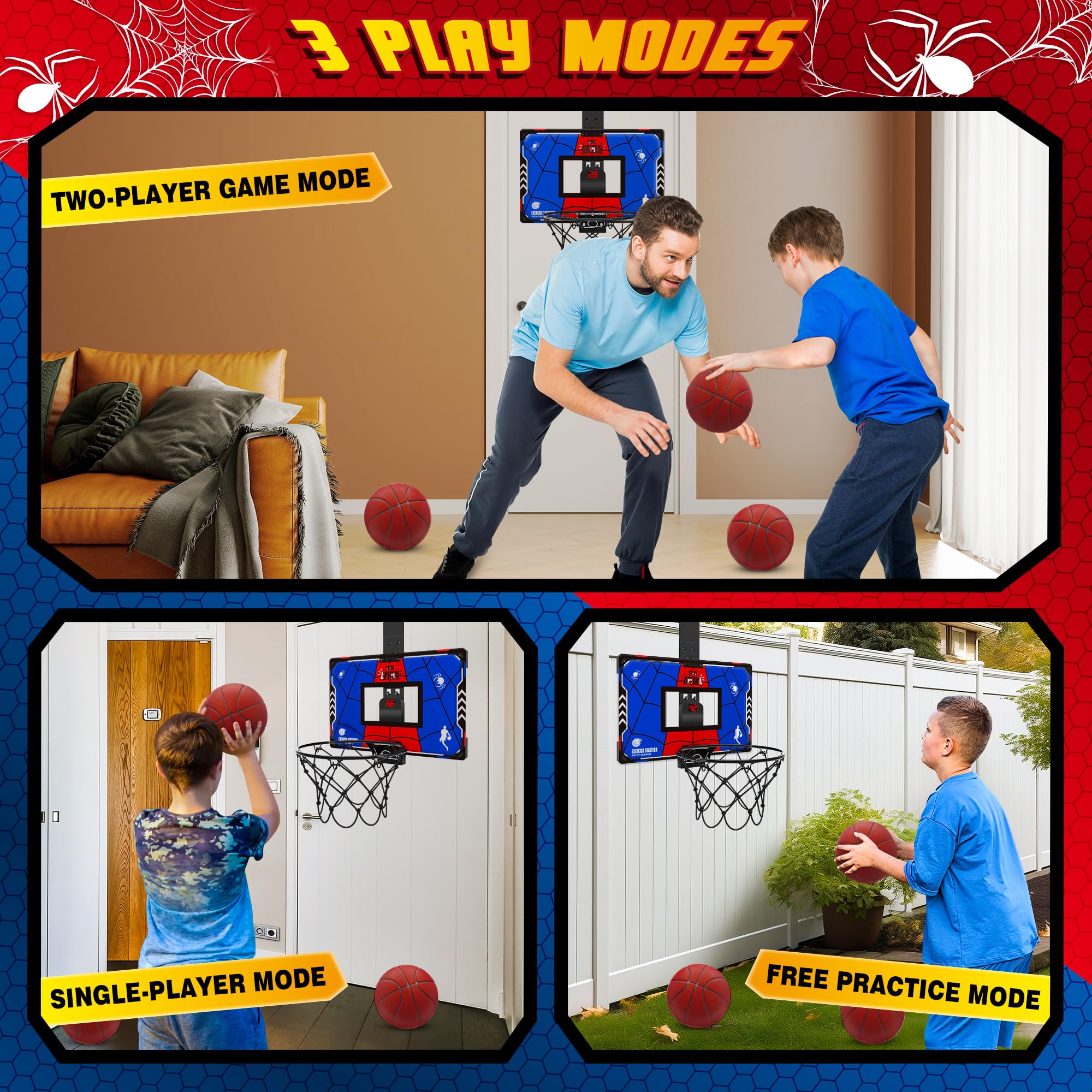 Awinto indoor-outdoor hoop supports play in any weather
