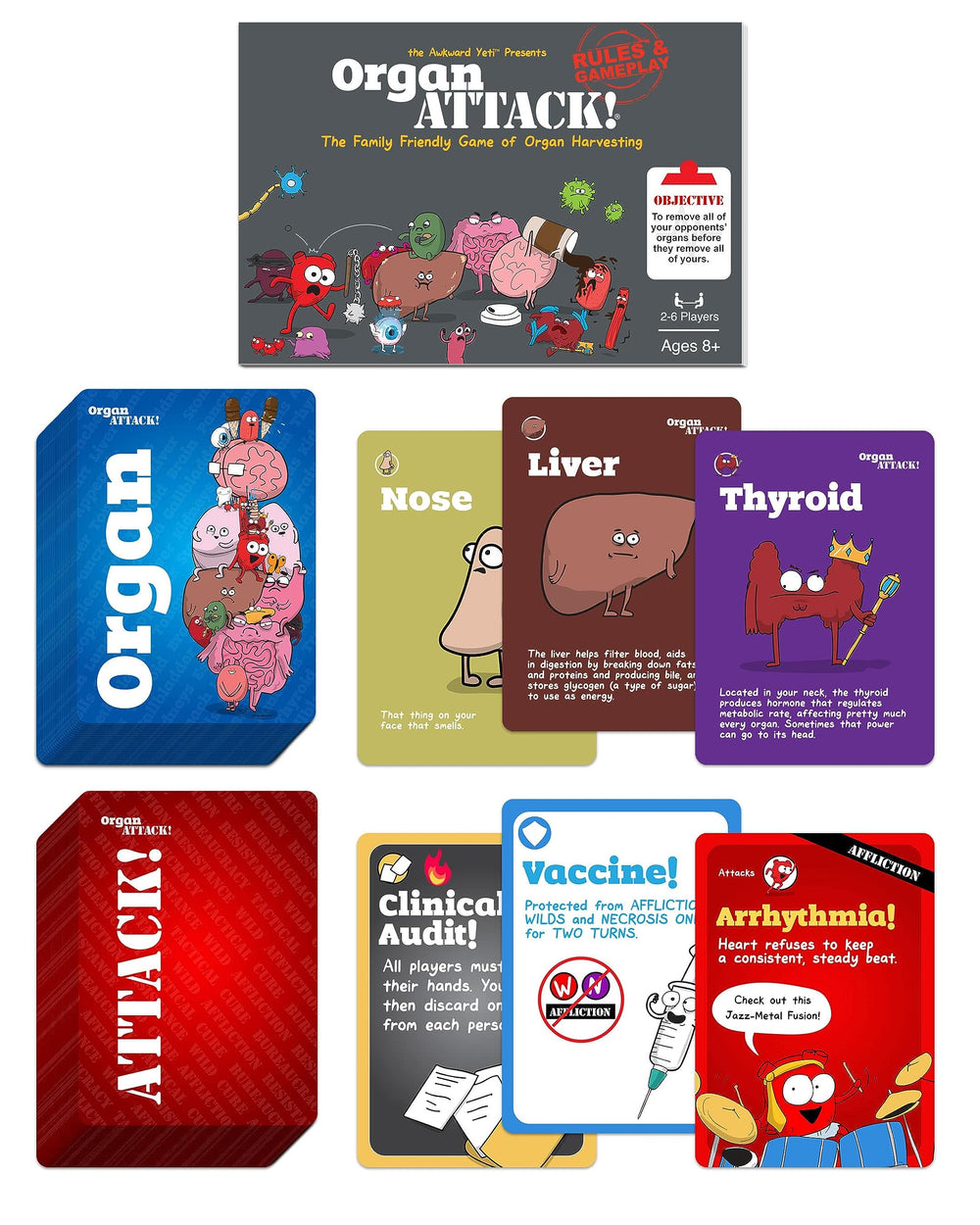 Family game night with Organ Attack and friends