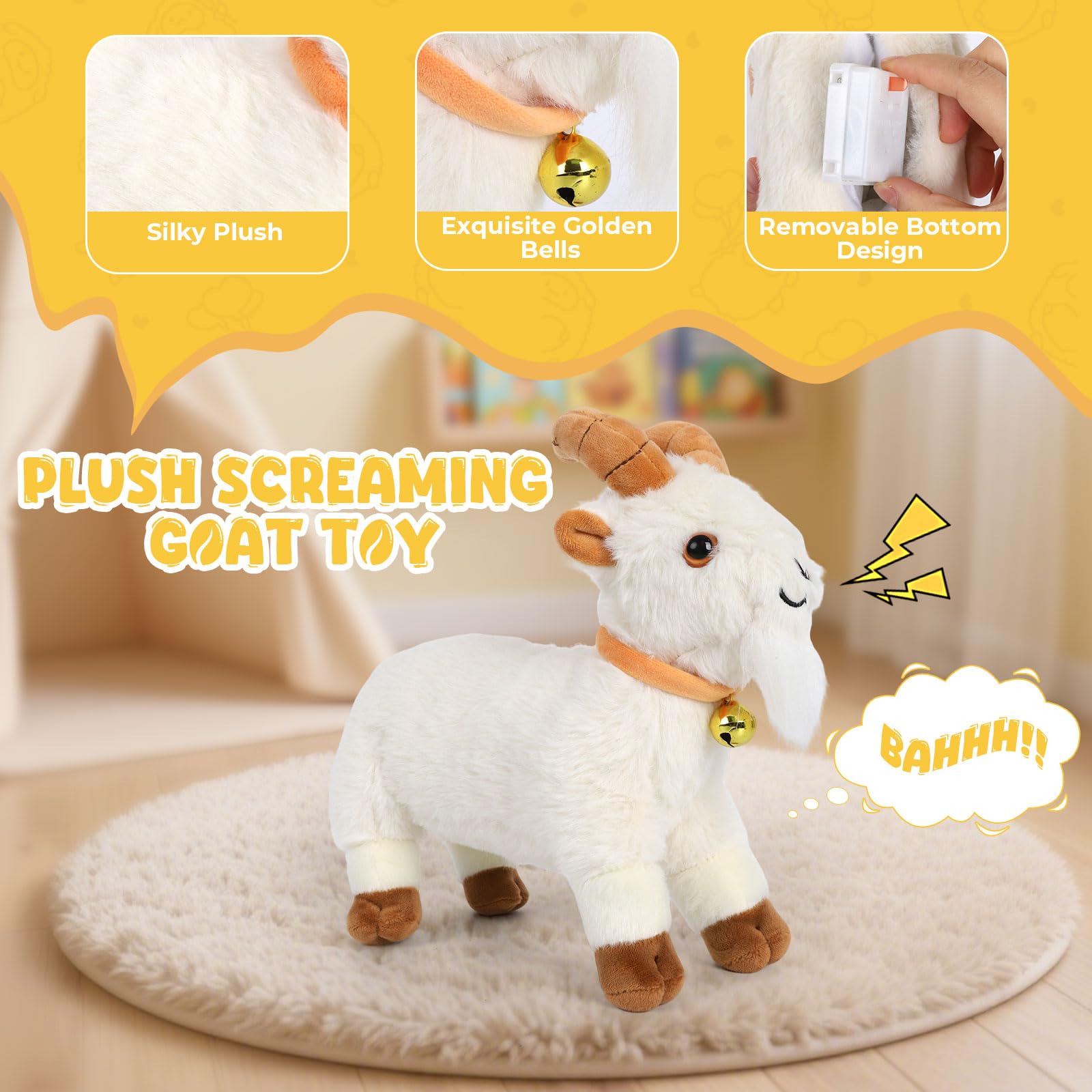 AWMHS gift idea goat toy, a fun and quirky present.