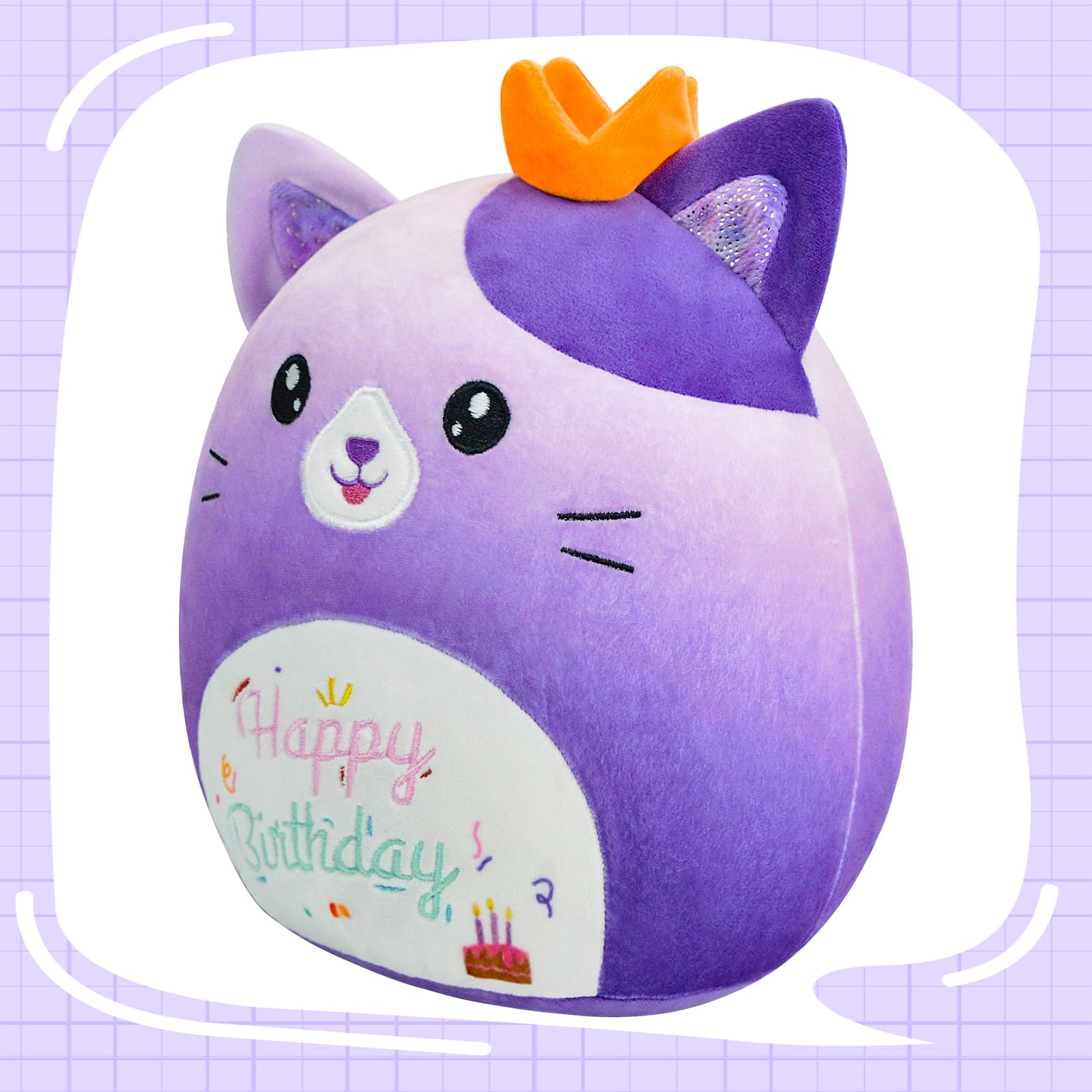 AWNOGKUE 12inch cat plush for versatile decor and hugs