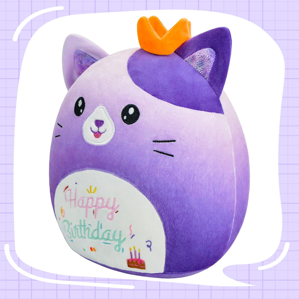 AWNOGKUE 12inch cat plush for versatile decor and hugs