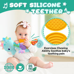 AWOTOY Seahorse colorful body and textures spark visual exploration and grip practice.