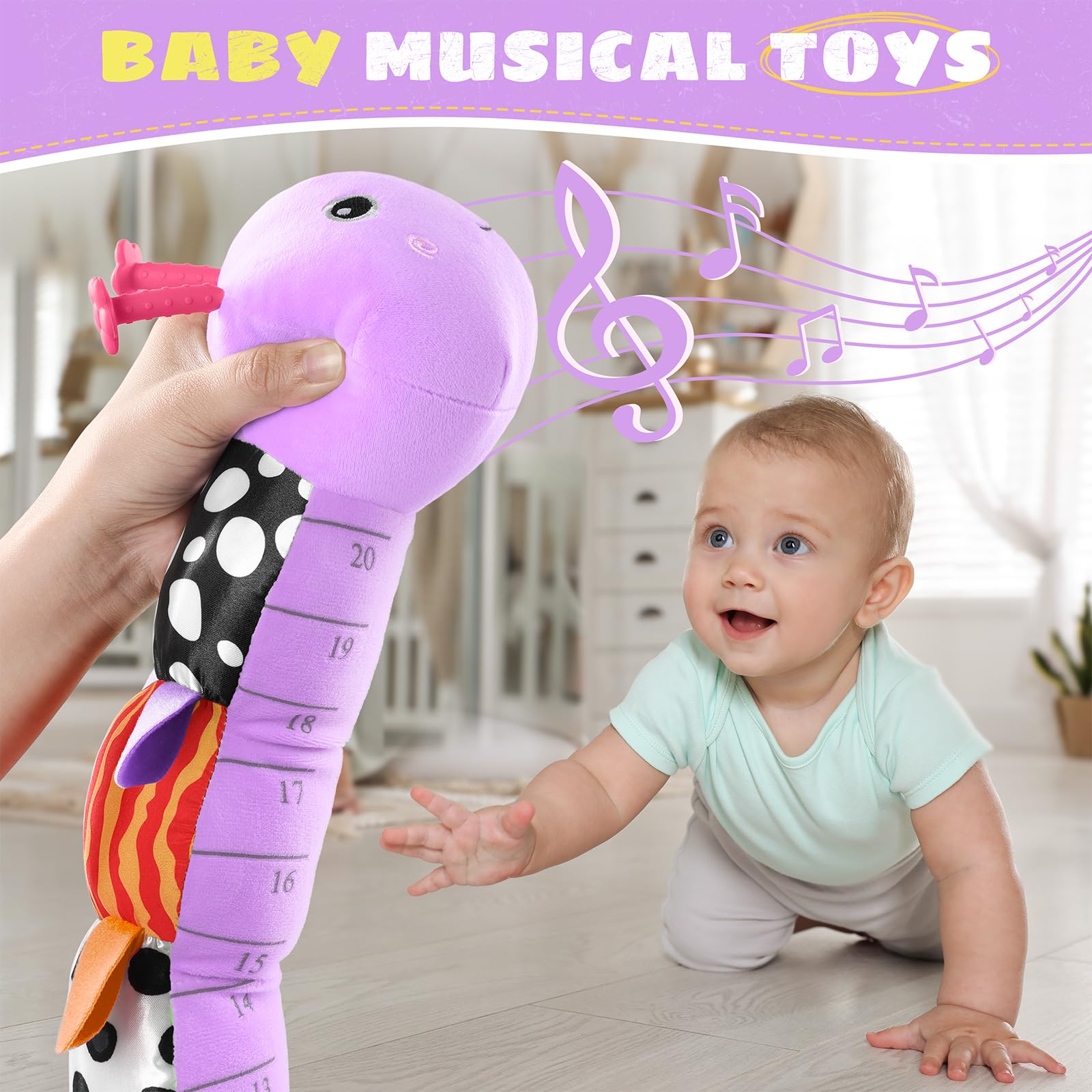 AWOTOY 20-inch belly ruler for easy height tracking during cuddles.
